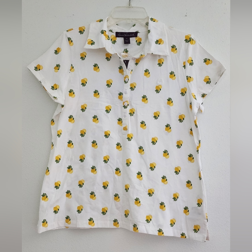 Gloria Vanderbilt lemon print